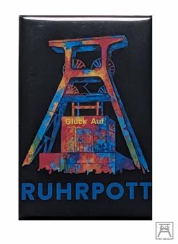 Kühlschrankmagnet Zeche bunt
