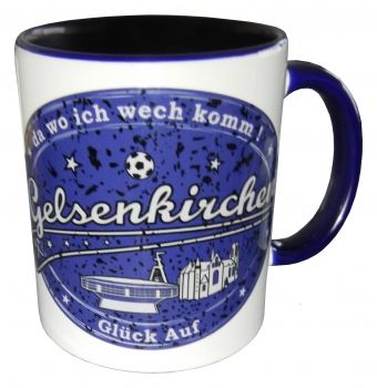 Kaffeepott Gelsenkirchen blau